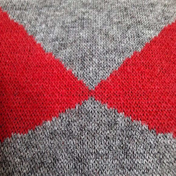 Bold Colorblock Midi Knit Bodycon Sheath Dress Size 2XL ¾ Sleeves Scoop Neck - Picture 7 of 11